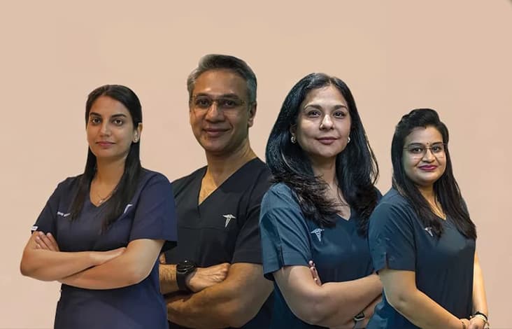 Four doctors at Twacha Skin Clinic